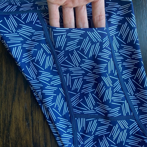 Zyia Navy Haystack Light n Tights 7/8 length (24” inseam) - Picture 9 of 12